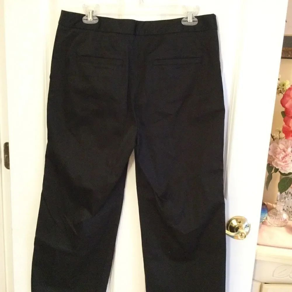 NWOT. Black Polished Cotton Liz Claiborne Sz.  12 - Picture 6 of 10